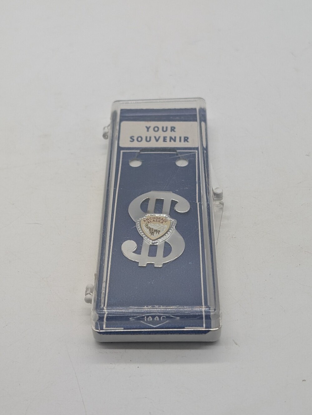 Vintage Anchorage Alaska Souvenir Money Clip - New in Case